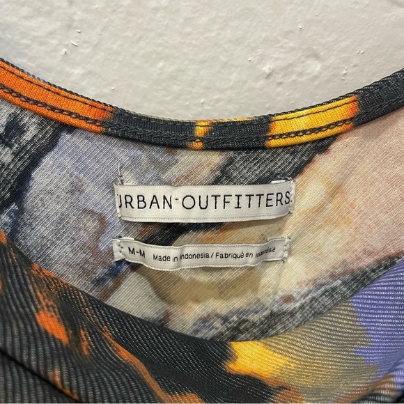 Urban Outfitters Multicolor Cowl NeckTie-Dye Tank Top Y2K Style Moody sz Medium - Picture 3 of 7